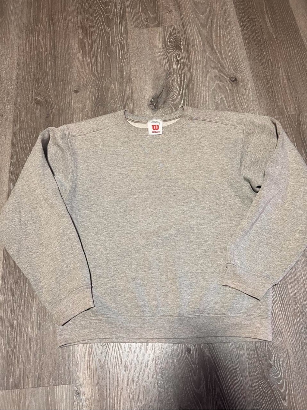 Wilson Gray Crewneck Pullover Sweatshirt